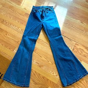 High Waisted Bellbottom Jeans